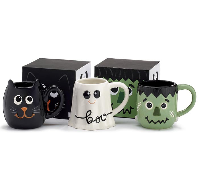Scary Sweet Halloween Character Mugs